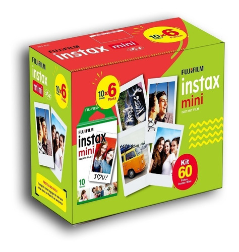 Imagem 1 de 1 de Kit Filme Instax Mini Pack -  60 Fotos Fujifilm