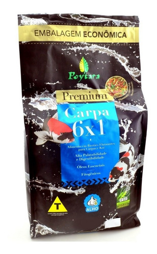 Ração Premium Carpa 6x1 - 3kg Poytara