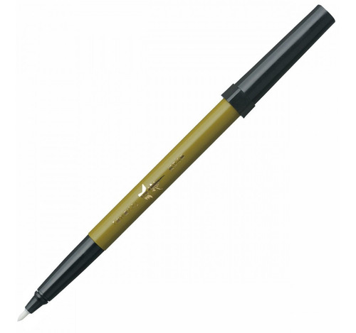 Caneta Pincel Brush Pen Recarregável Platinum Souhitsu Cor da tinta Preto Cor do exterior Verde/Preto