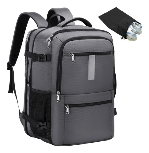 Dwqoo Mochila Para Hombre Y Mujer, Gris, Mochilas De Viaje