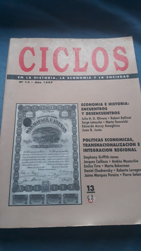 Ciclos En La Historia La Economia Y La Sociedad - Nª 13