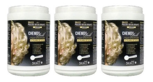 3 Polvo Decolorante Chemdy Bell - Silkey 600g