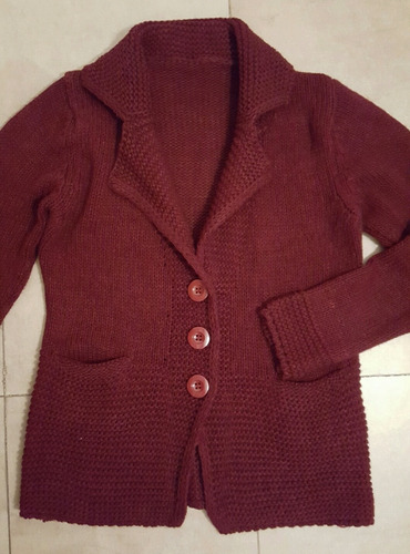 Saco-cardigan De Punto Italiano Talle Unico