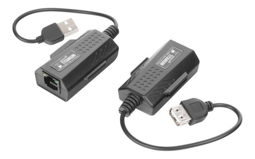 Imagen 3 de 6 de Kit Extensor Usb Por Cable Utp5/5e/6 Distancias De Hasta 50m