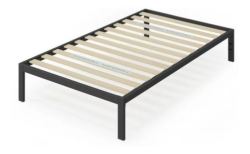 Cama Doble De 14'' Zinus Mia De Plataforma De Metal Negro