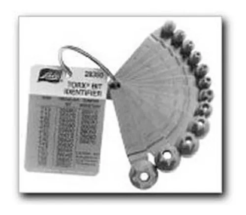 Identificador De Medidas Tornillos Torx T10 A T60 Lisle