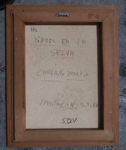 Martin Carvallo - Acrilico S/ Lienzo - 45x35 Cms - Año 1988 (Usado)