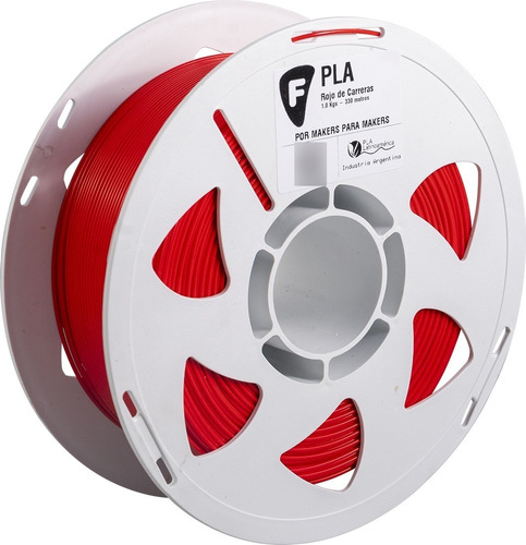 Filamento Pla Filar 1.75 Mm 1 Kg Impresion 3d Color Rojo de Carreras