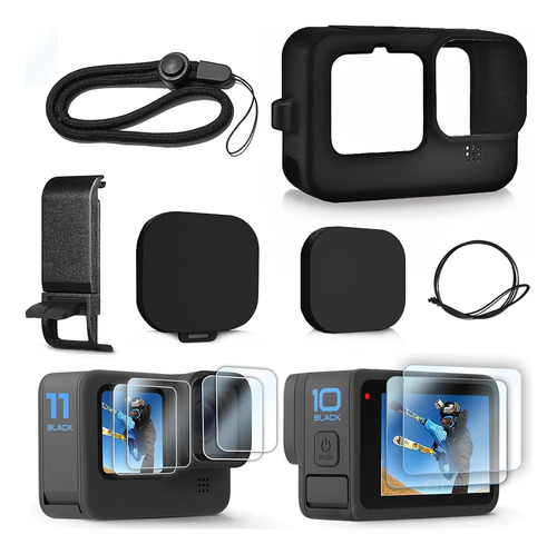 Funda De Silicona Fitstill Para Go Pro Hero 11 / Hero 10 / H