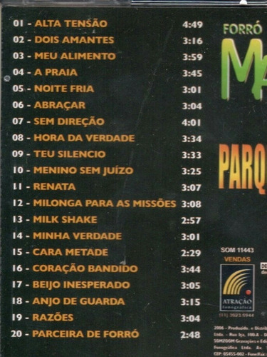 Cd Mastruz Com Leite - Ao Vivo No Parque Do Vaqueiro