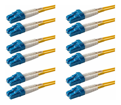  Paquete De 6 Cables De Conexión De Fibra Lc Lc De 1 5...