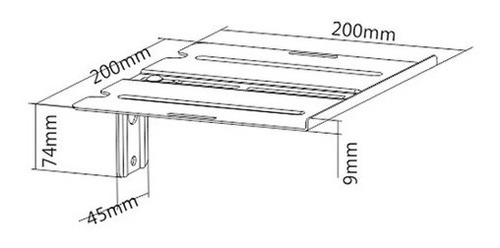 Imagen 7 de 7 de Soporte Canalera Dvd De Pared O Sobre Tv Brateck Xbox