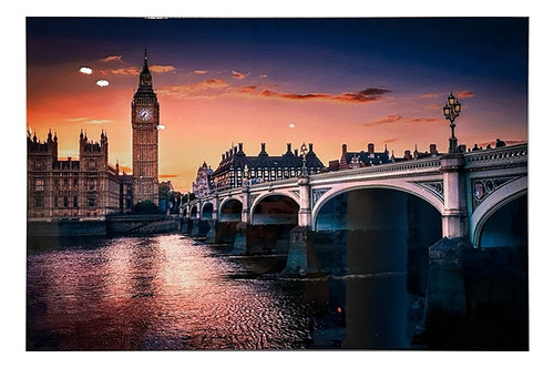Cuadro Decorativo Big Ben Grande Moderno De Interior