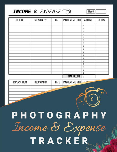 Libro: Photography Income & Expense Tracker: Monthly Profit 