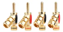 Comprar Cable De Altavoz En Forma De Y De Cobre Chapado En Oro Con C