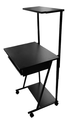 Imagen 3 de 4 de Mesa Para Computador Escritorio Oficina Negro