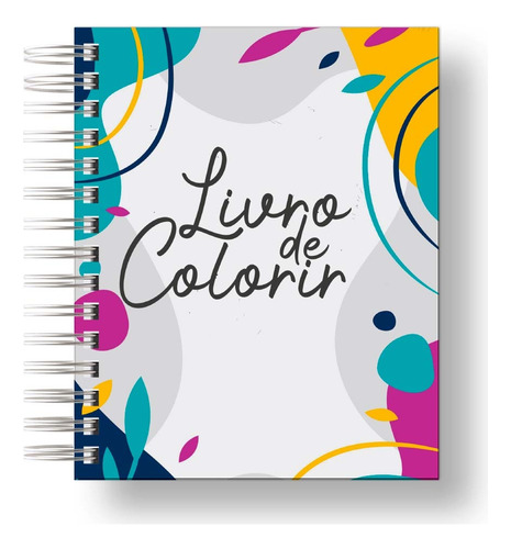 Livro De Colorir Anti- Estresse Para Adultos, Capa Dura Medidas 21x15cm Com Desenhos Variados, Para Colorir Com Lápis De Cor