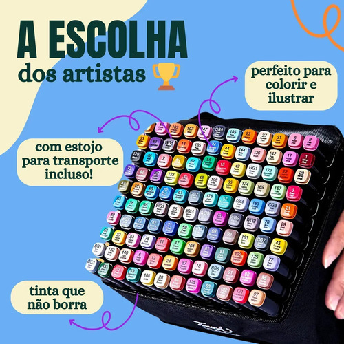 Juego De Rotuladores Permanentes De Doble Punta De 60 Colore