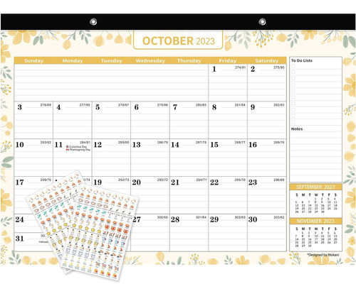 2023-2024 Large Desk Calendar 2023 (january 2023-june 202...