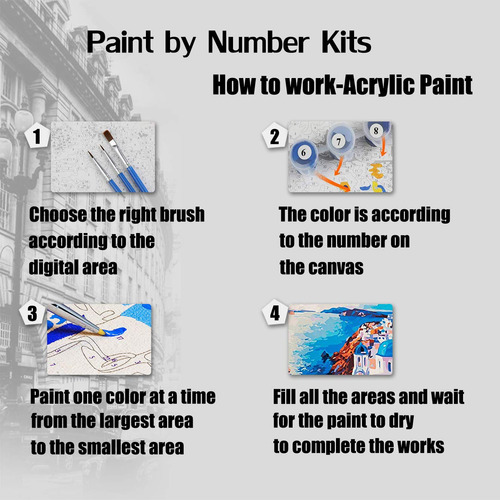 Bimkole Kits De Pintura Al Leo Para Caballos Por Nmeros, Pin