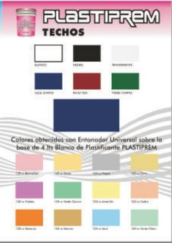 Plastificante Impermeable Paredes Plastiprem Ceramico X 4