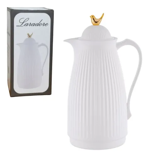 Garrafa Térmica De Café Laradore Bird - Branca E Dourada 1l Branca