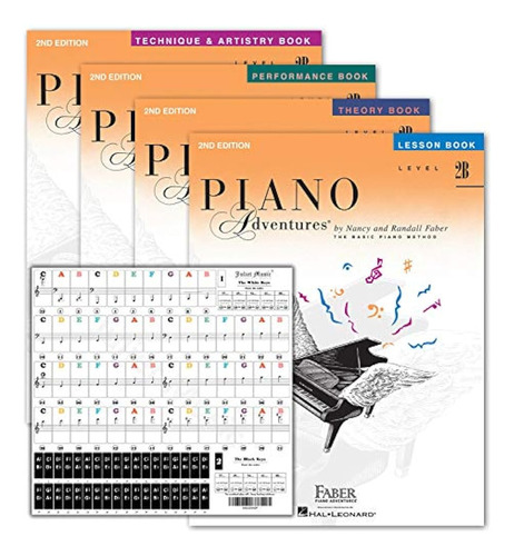 Piano Adventures Level 2b Learning Set By Nancy Faber - Less