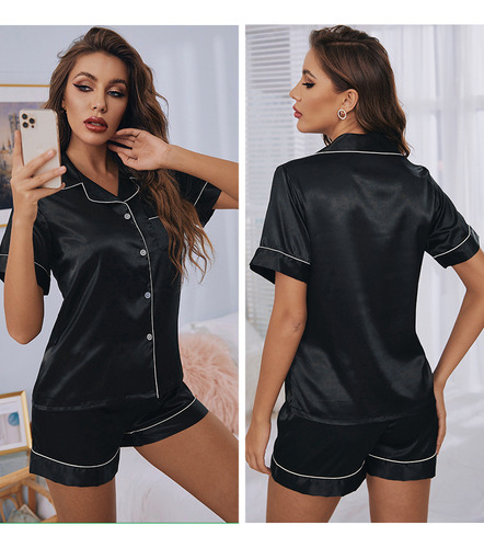2 Pcs Conjunto De Pijama Corto Cómodo Ropa Dormir Para