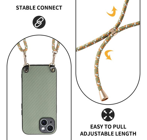 Capa Anti-riscos E Resistente Com Cordão Para iPhone 15/16