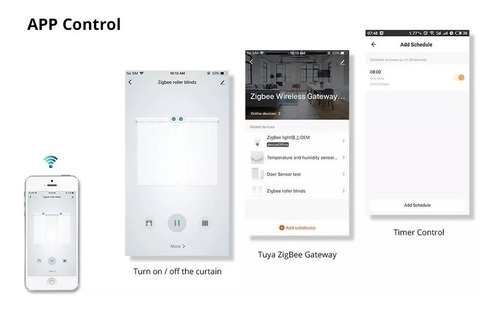 Motor Wifi Homekit Apple Matt Persiana Enrollable Automática