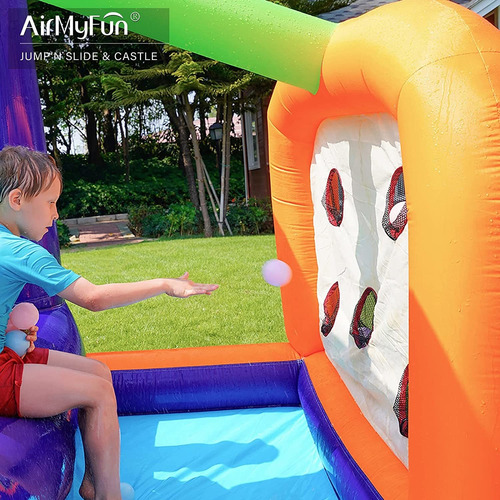 Airmyfun Tobogán Acuático Inflable Para Niños, Zona De Rebot