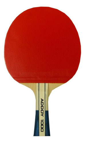 Raquete de ping pong Butterfly Addoy 1000 preta/vermelha FL (Côncavo)