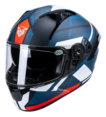 Casco De Moto Integral Vcoros X9 Con Visera Solar Interior Y