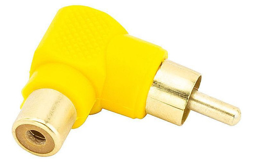 Adaptador Rca 90 Graus Amarelo Cirilo Cabos