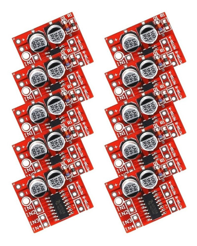 Modulo Driver Ponte H L298n Mini Para Arduino - Kit 10 Peças