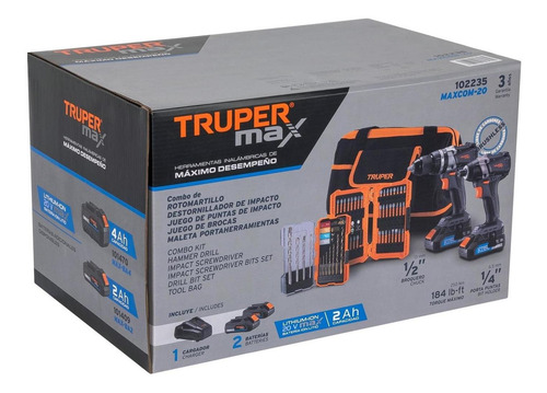Rotomartillo Y Destornillador Inalámbrico 20 V, Truper Max 1