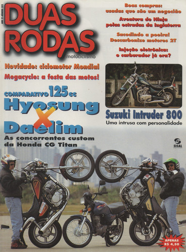 Duas Rodas N°252 Hyosung Cruise Daelim Suzuki Intruder 800