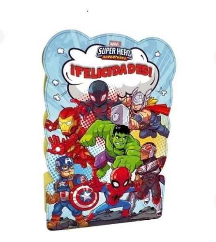 # Kit Cotillón Marvel Super Hero 30 Niños/a  Vaso,mantel #