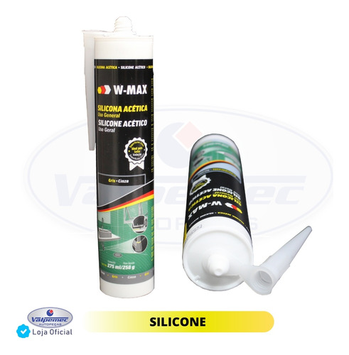 Silicone Acético Wmax Cinza Selante 275 G