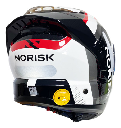 Capacete Norisk Force Ii Oculos Escamoteavel 58 Prata