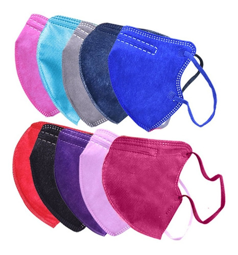 Imagen 2 de 8 de Super Kit Niño Infantil Kn95 100 Piezas Cubrebocas Surtido