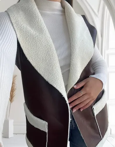 Chaleco Ecocuero Con Corderito