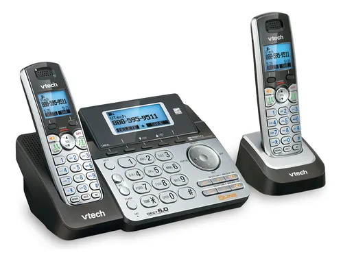 Teléfono Inalámbrico Vtech Ds6151-2 De 2 Líneas Con 2 Auricu