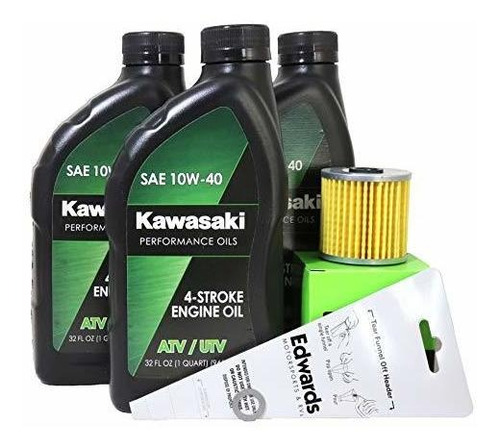 Para Motor: Kit De Cambio De Aceite Kawasaki Bayou *******