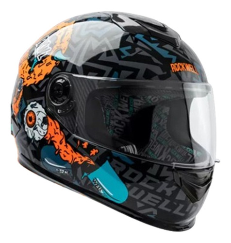 Casco Moto Integral Rockwell 929 Zombie Jm Motos