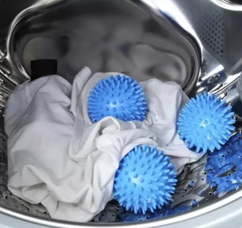 EX Bolas para lavadora, bolas para secadora, reutilizables, para limpieza de  ropa, azul, paquete de 6 brillar Electrónica