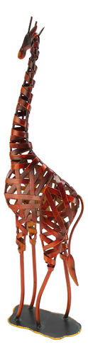 Escultura De Jirafa, Estatua Vintage De Hierro Decorativa De