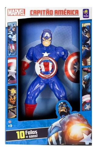 Boneco Capitao America Gigante Com 10 Sons Mimo 0582