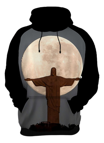 Blusa Moletom Cristo Redentor Rio De Janeiro 6