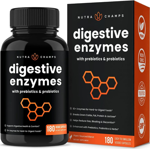 Enzimas Digestivas Nutrachamps - U - Unidad A $1827